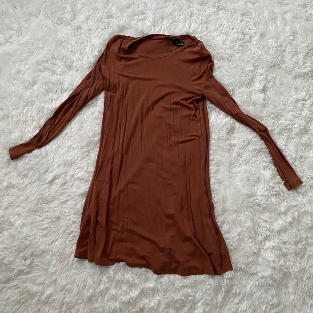 Brown/Orange Mini Dress